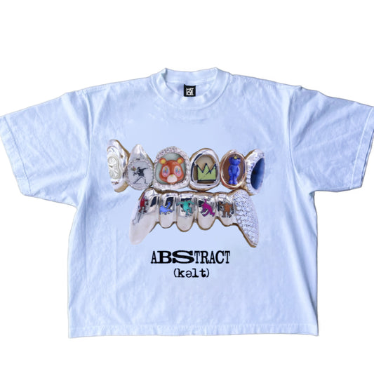 Abstract tee (white)