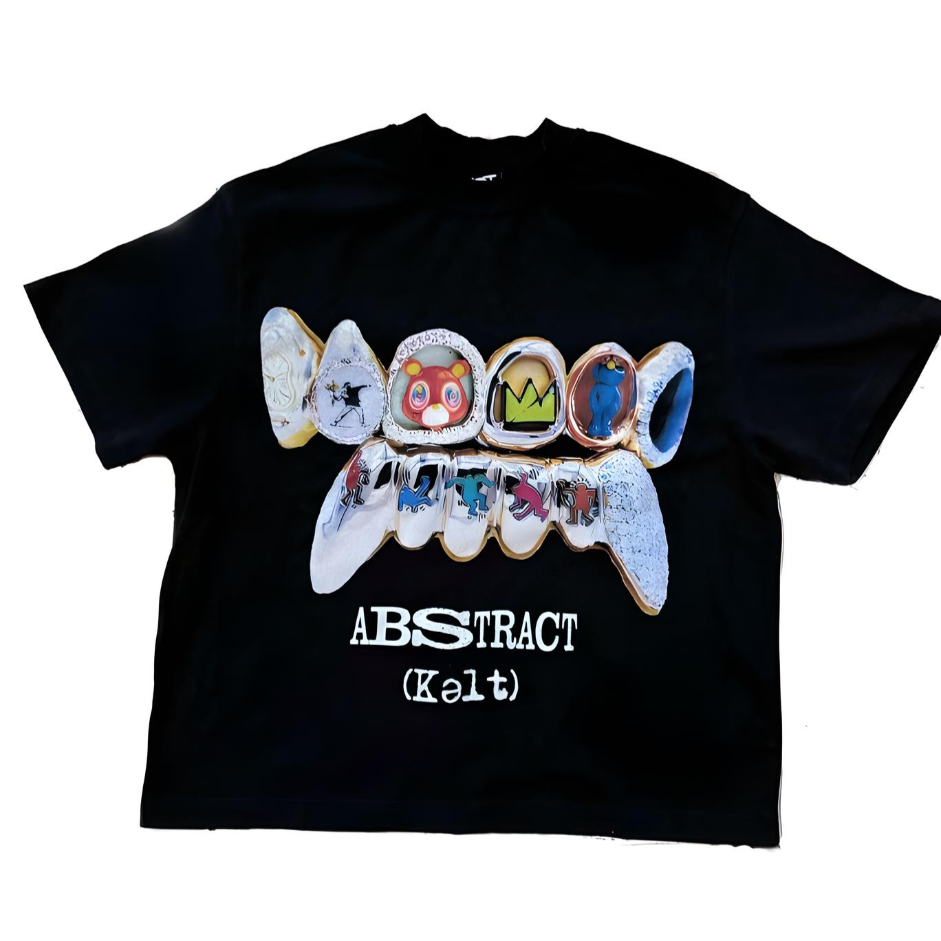 Abstract tee (black)