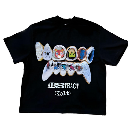 Abstract tee (black)